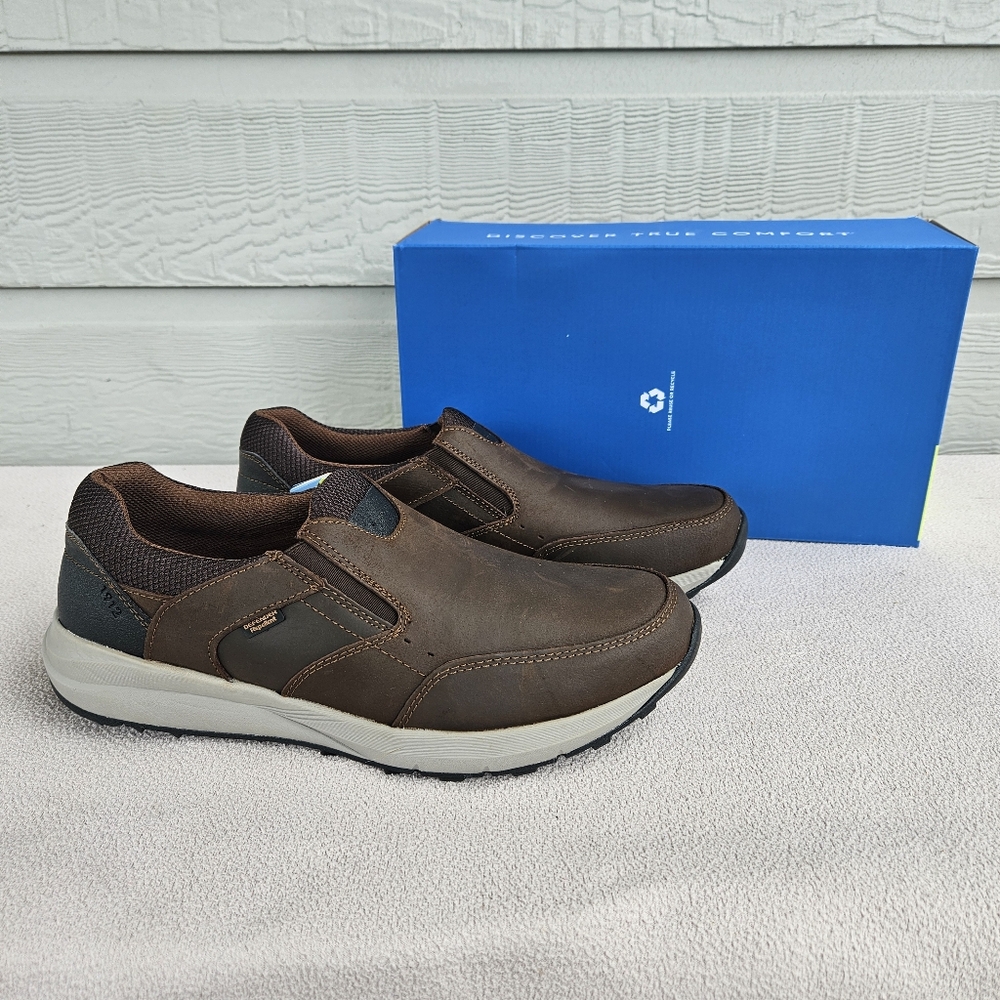 Nunn Bush Excursion Slip-On Brown Leather Sneaker Loafer Bloom Men SZ 11.5 M